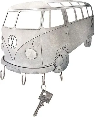 Produktbild von Schlüsselhalter Bus Metall, handgefertigt, außergewöhnliche Deko