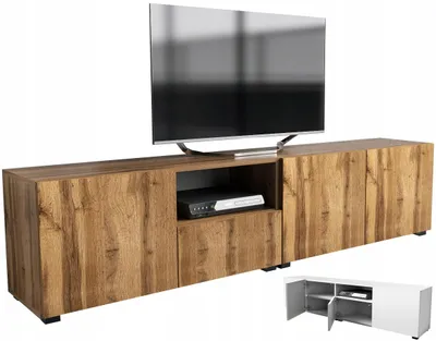 Zdjęcie produktu dla szafka rtv pod telewizor 200 200cm dąb wotan komoda rtv