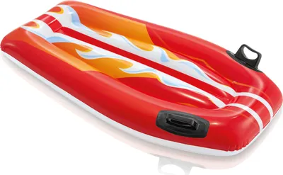 Produktbild von INTEX 58165NP Bodyboard Joy Rider 112x62cm Kinder ab 6 Jahren mit Griffen rot