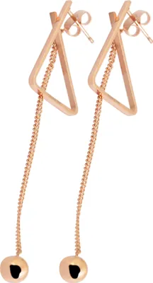 Produktbild von Akzent Edelstahl Ohrstecker, IP Roségold, roségoldfarbig