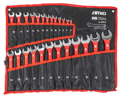 Produktbild von Amio Ringschlüssel-Satz CRV 6-32 mm 25-tlg. AMIO-04977
