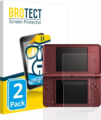 Produktbild von 2x Für Nintendo DSi XL Schutzfolie BROTECT Displayschutz Display Schutz Folie Klar Transparent