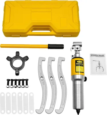 Obrázek produktu pro Sada hydraulických stahováků, nosnost 15 tun, ergonomický design, ŠEDÁ