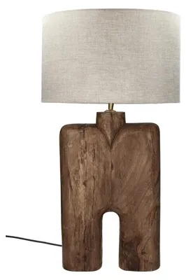 Immagine prodotto di Lampada da tavolo Pomax Lampedusa, colore marrone, diametro 38 cm, altezza 74 cm