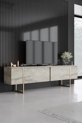 Produktbild von Skye Decor, Luxe - Travertine, Gold, TV-Schränke, Travertin, 180 x 50 x 30 cm