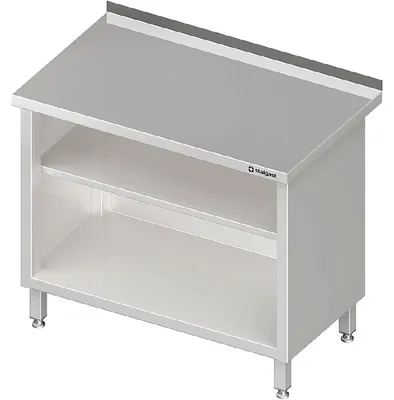 Productafbeelding van Werkbank, open, met basis- en tussenvlak, 900x600x850 mm, zonder opstaande rand, gelast