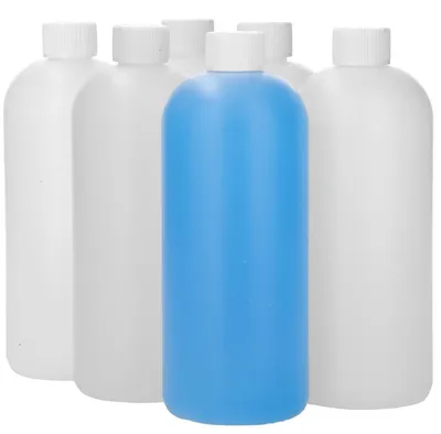 Obrázok produktu pre Sada 6 prázdnych fľašiek z HDPE s uzáverom, ktorý je bezpečný pre deti, objem 1000 ml