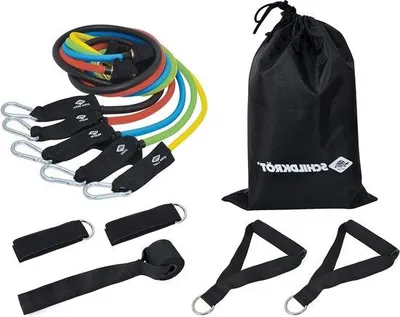 Produktbild von Famanu Widerstandsbänder Set 5 Stück - Ganzkörpertraining - Inklusive Tragetasche