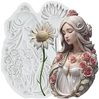 Sonnenblumen-Silikonform für Fondant, Kuchen, Schokolade, Basteln