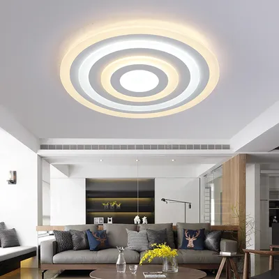 Produktbild von LED Deckenleuchte XW096  Ø 50 cm 68W mit Fernbedienung Lichtfarbe/helligkeit einstellbar Acryl-Schirm LED