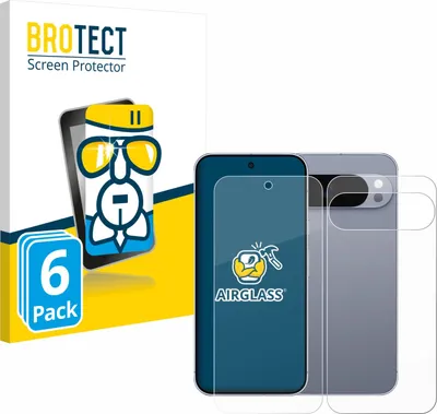 Produktbild von 6x BROTECT Schutzglas für Google Pixel 10 Pro XL (Display+Rückseite) Schutzfolie Panzer Folie Glas Display Schutz klar