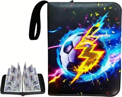 Produktbild von pokemon Sammelalbum für Karten,440 Sammelkarten Kapazität 4 Pocket Hefte 55 Seiten, Wasserdichtes Kunstleder, Geschenk für kinder Jungen Mädchen
