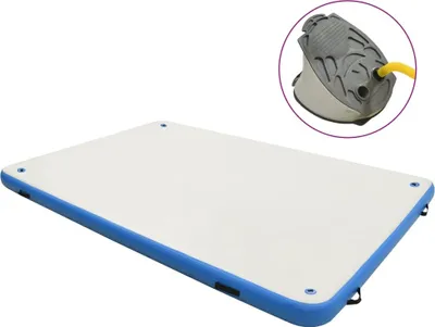 Obrázek produktu pro Nafukovací plošina na vodu modrá a bílá 200 x 150 x 15 cm
