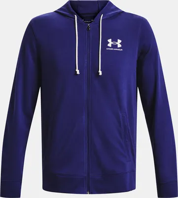Produktbild von UNDER ARMOUR Rival Terry Sweatjacke Herren 468 - sonar blue/onyx white M