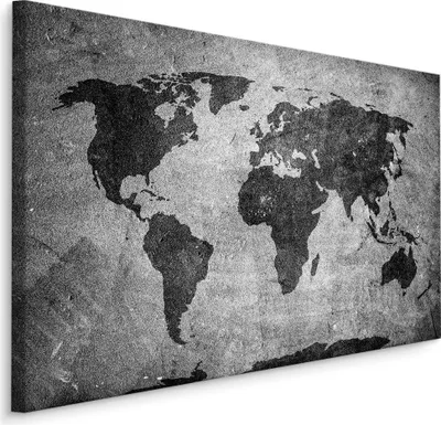 Obrázek produktu pro Obrázek mapa světa Vintage dekorace ideální pro obývací pokoj s módní 3D efekt 120x80cm