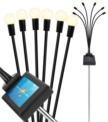 Produktbild von Solarlampe Angetriebene Kugeln 6 Led Lampe Gartenkugeln Kugeln Warmes Weiß