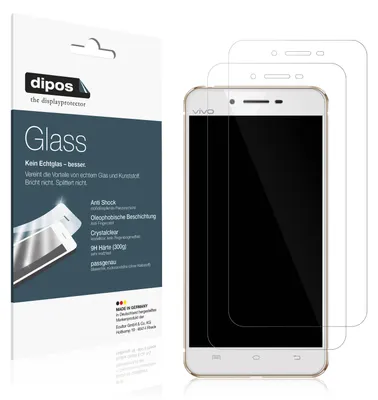 Zdjęcie produktu dla 2x folia ochronna dla Vivo X6A - folia antywstrząsowa 9H dipos Glass szkło plastikowe