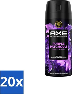 Produktbild von AXE - Deodorant Spray - Purple Patchouli - Erfrischend - Würziger Duft - 150 ml - Vorteilspack - 20 Stücke