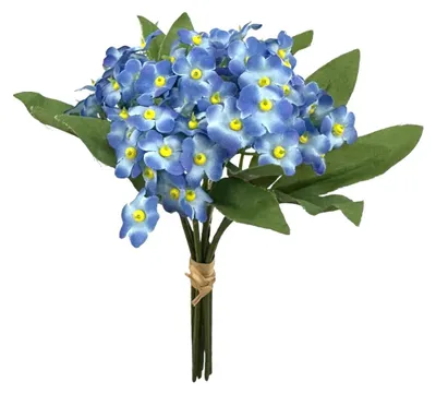 Produktbild von Künstlicher kleiner Vergissmeinnicht-Strauß ca. 16cm BLAU