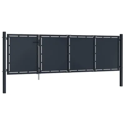 Immagine prodotto di Cancello da Giardino in Acciaio 350x75 cm Antracite