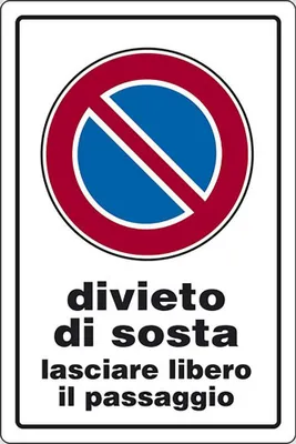 Immagine prodotto di START Cartello di divieto di sosta Lasciare libero il passaggio 30CMx20CM