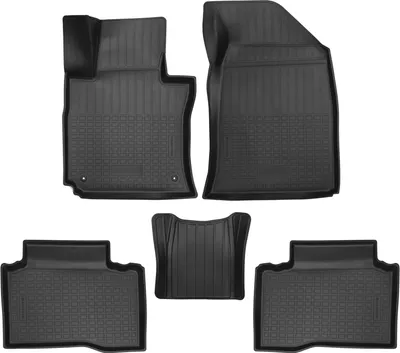 Image de Tapis De Sol En Caoutchouc TPE Pour Ssangyong Tivoli 2019-2023 4pcs, Système de Fixation Bord Haut Noir Antidérapant Toutes Saisons