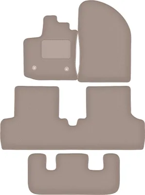 Produktbild von Beige Veloursmatten für: Dacia Lodgy 7-Sitzer (2012-)