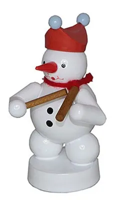 Produktbild von Schneemann mit Klanghölzern (8cm) von Zenker Volkskunst