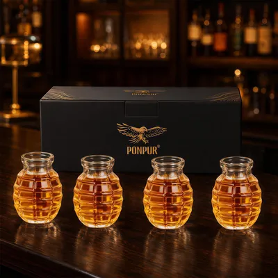 Image de Verres à schnaps - Lot de 4, capacité de 70 ml chacun - Verres à shots pour spiritueux - Verre transparent