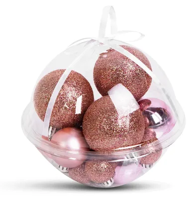 Image de Décorations pour sapin de Noël - boules - 3 à 6 cm - 16 pièces par lot