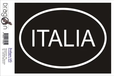Produktbild von Aufkleber / Autoaufkleber - JDM / Die cut / Auto / OEM - Italia - Italien - 160X110 mm silber - Heckscheibe / Heckscheibenaufkleber
