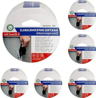 Zdjęcie produktu dla Wodoodporna taśma PVC do uszczelniania – 6 sztuk, taśma naprawcza do zasłon – 15 metrów