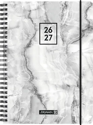 Produktbild von Schülerkalender 2026/2027 "Grey Marble" | A5, Kunststoff