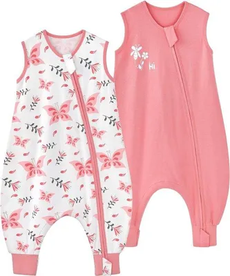 Image de Sacs de couchage pour bébés d'été 100 % coton, 0,5 Tog, pour garçons et filles