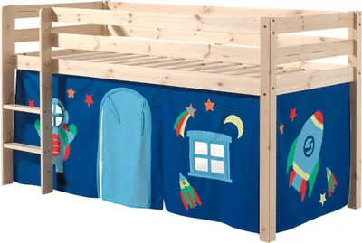 Produktbild von Spielbett  Pino mit Textilset Kiefer Natur