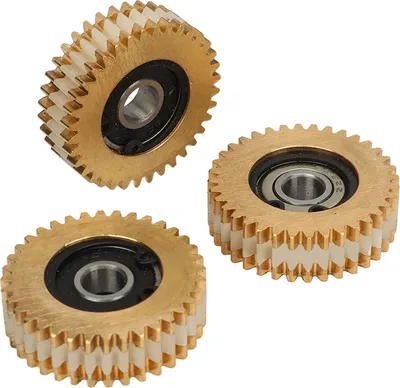 Produktbild von 3-teiliges Set aus 36-Zahn-Motorritzeln für Elektrofahrräder und Roller, leicht, 38 mm, aus Kupfer.