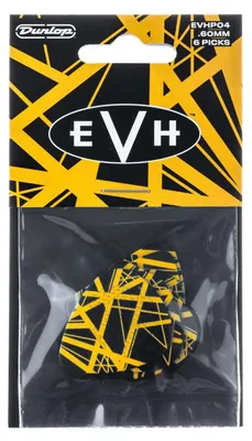 Productafbeelding van JIM DUNLOP Plectrums, Eddie Van Halen, model VHII, 6 stuks, geel