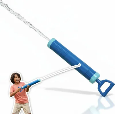 Produktbild von 55 cm Wasserpistole mit 12 m Reichweite - Leistungsstarke Wasserkanone für Kinder und Erwachsene - Spritziger Sommerspaß für Garten, Pool und Strand