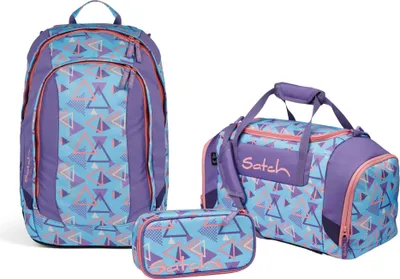 Produktbild von Satch Schulrucksack-Set AIR 80s Dance 3-teilig, Mäppchen + Sporttasche