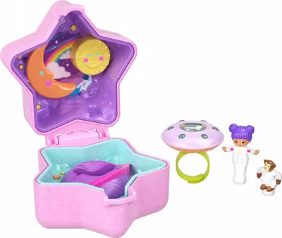 Zdjęcie produktu dla Polly Pocket Zestaw kompaktowy z pierścionkiem Zabawka 4+ JCB25
