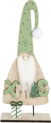 Produktbild von Wichtel mit Xmas-Schriftzug und Geschenk - ca. 10 x 4,5 x 24 cm