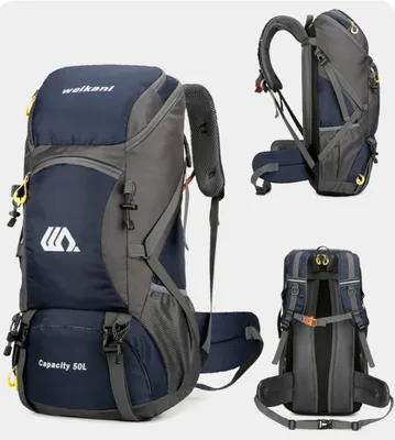 Produktbild von 50L Reiserucksack Camping Herren Große Wanderrucksack Touristenrucksack Wasserdicht Outdoor Sport Klettern Bergrucksack