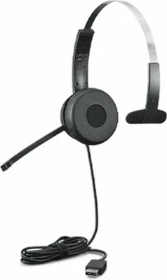Produktbild von Lenovo 100 Mono, Kabelgebunden, Büro/Callcenter, 20 - 20000 Hz, 84,5 g, Kopfhörer, Schwarz