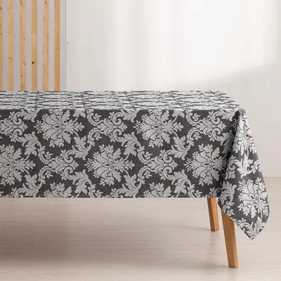 Obrázok produktu pre Azomor® Obdĺžniková vodoodpudivá žakárová obrus s kvetinovým vzorom 140 x 300 cm