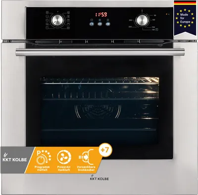 Produktbild von KKT KOLBE Einbaubackofen 60 cm | 70L | 3kW | Heißluft | Teleskopauszüge | Automatik-Timer | 2-fach Wärmeschutzverglasung | Kindersicherung | Knebelbedienung | BO8810SS