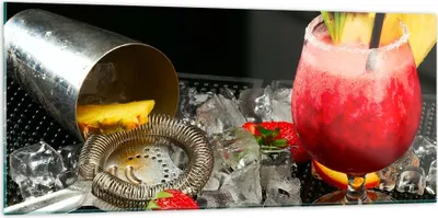 Produktbild von Bilder auf glas - Alkohol aperitif cocktail getränk - 120x50cm - Glasbilder - Wandbilder - Kunstdruck - Wanddekoration aus Glas - Glas Bilder - Wandbild auf Glas - GAB120x50-2257