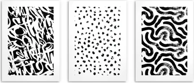 Zdjęcie produktu dla Abstrakcyjne plakaty Geometryczne wzory na ścianę Street art 3x30x40