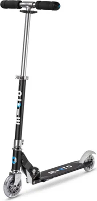 Produktbild von Micro Scooter Sprite LED schwarz - Kinderroller mit LED Rädern und verstellbarem Lenker
