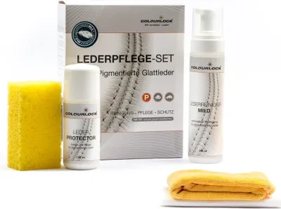 Produktbild von Colourlock Glattleder Pflegeset Milde Reinigung und Hautpflege Set
