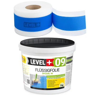 Produktbild von Flüssigfolie 7kg Dichtband 5m DichtSet Für Dusche Bad Balkon Wassersperre SET81